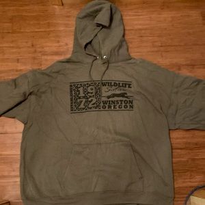 Dark green Wildlife Safari hoodie